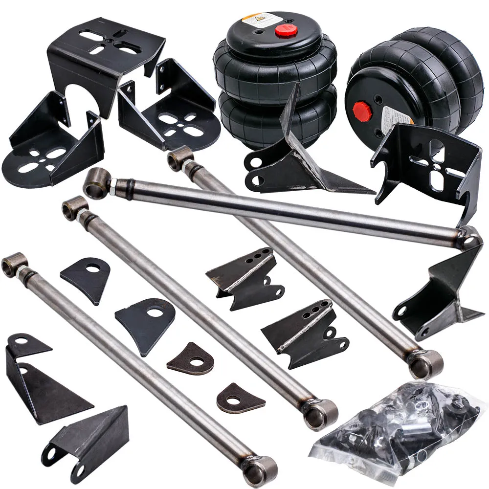 Uni. 4 Link Steel Bars Kit 2500 Bag Air Ride Suspension Weld On Mount