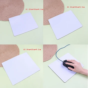 

1PC white mouse pad mat for laptop computer tablet PC rubber mouse mat