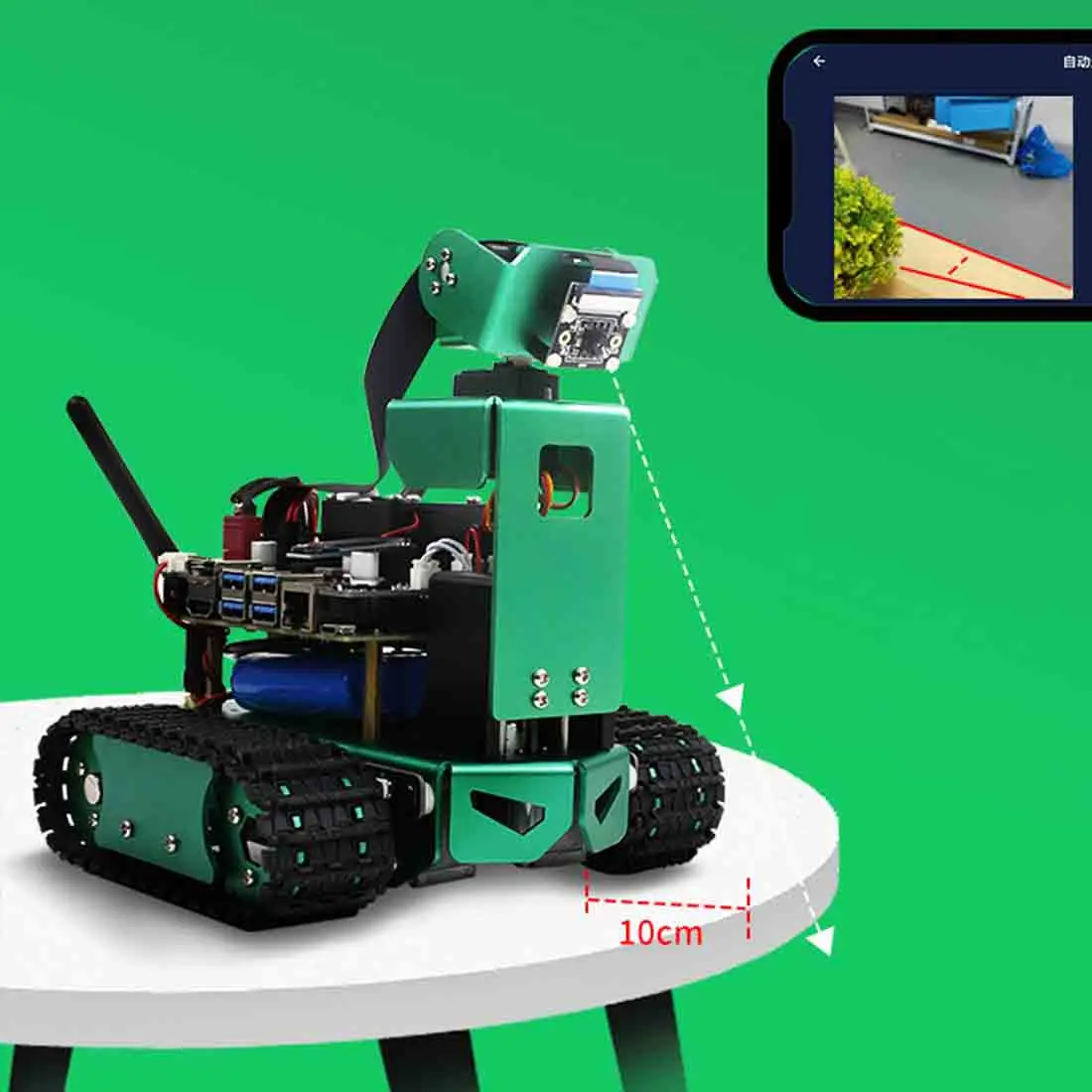 Модификатор искусственный интеллект Автомобиль DIY 2DOF робот автомобильный комплект для Jetson Nano(фиксированная высота) Программируемые игрушки