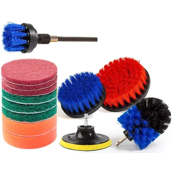 

14Pcs Drill Brush Attachments Set Cleaning Brush for Shower, Tile and Grout All Purpose Power Scrubber Cleaning Kit