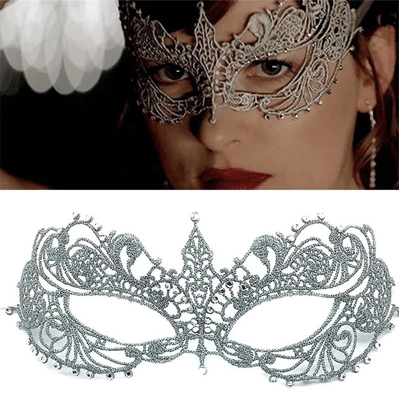 

Hot Women Sexy Lace Eye Mask Party Masks for Masquerade Halloween Venetian Costumes Half Face Carnival Mask for Anonymous Mardi