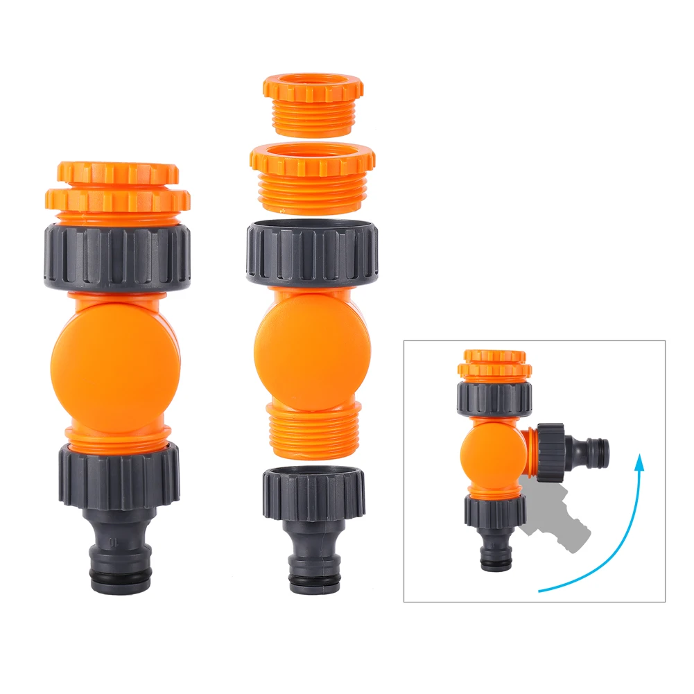 Garden Hose Connector Hose Connector Garden Quick Coupling 1 Pc Garden Irrigation Quick Water Connector 1/2" 3/4" Pipe Interface Hose Water stop joint Irrigation Fittings Pipe Adapters