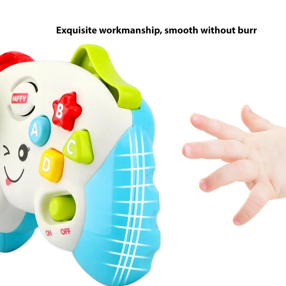 GloryStar Multifunction Electric Game Handle Shape Light Sound Puzzle Toy for Kids