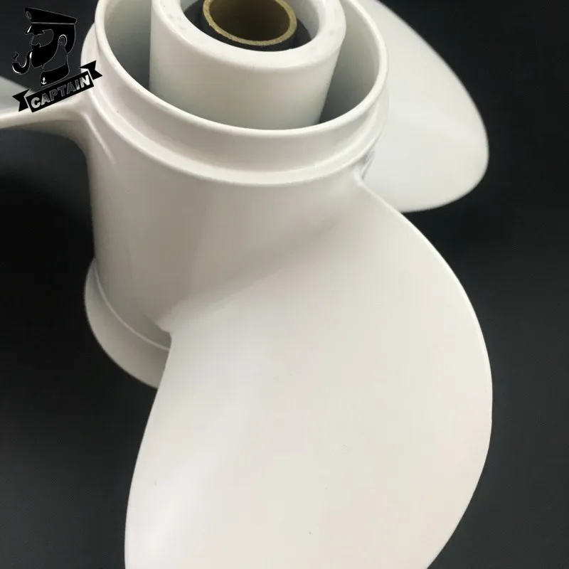 Captain Propeller 9 7/8x9-F Fit Yamaha Outboard Engine 20HP 25HP 30HP F20 F25 F45 Aluminum 10 Tooth Spline RH 664-45941-01-EL
