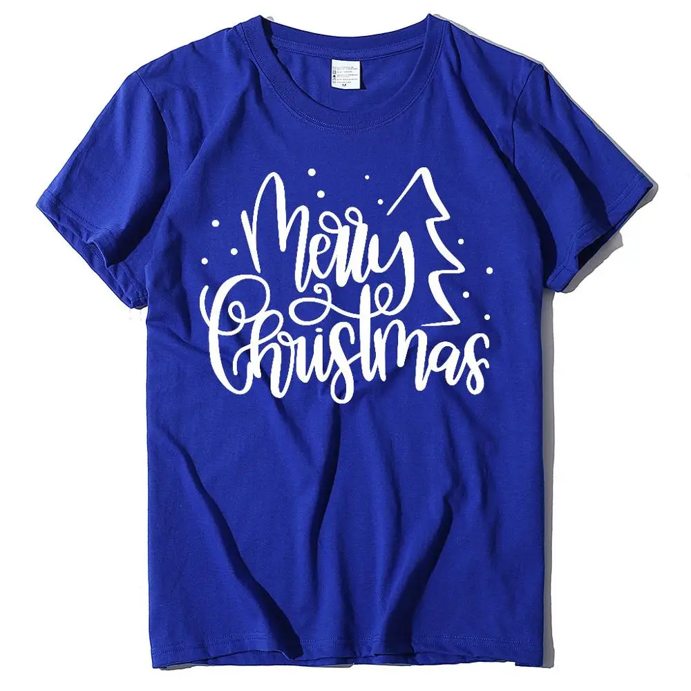 1 Рождественская женская футболка Kawaii Merry Christmas с принтом, Повседневная футболка, свободные футболки, хлопок, футболка с круглым вырезом размера плюс - Цвет: 1