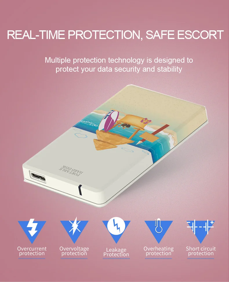 HDD 2.5 2TB 1TB 500GB External Hard Drive 1TB 2TB Storage Device Hard Drive Harddisk Disk Portable HD 1 TB 2 T USB 3.0 1 TO 2 TO