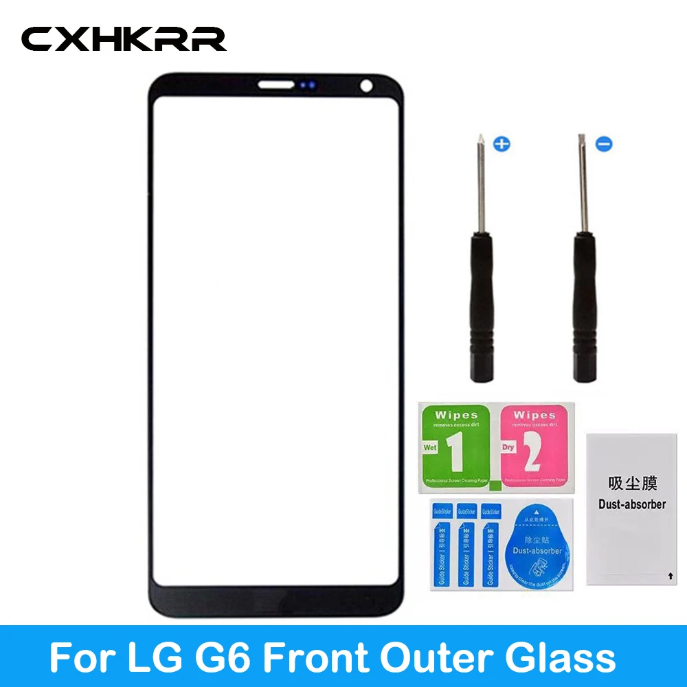 

For LG G7 G6 H870DS H870 H871 Touch Screen (no Digitizer ) Front Outer Glass Lens touchscreen Replacement parts+Tools + stickers
