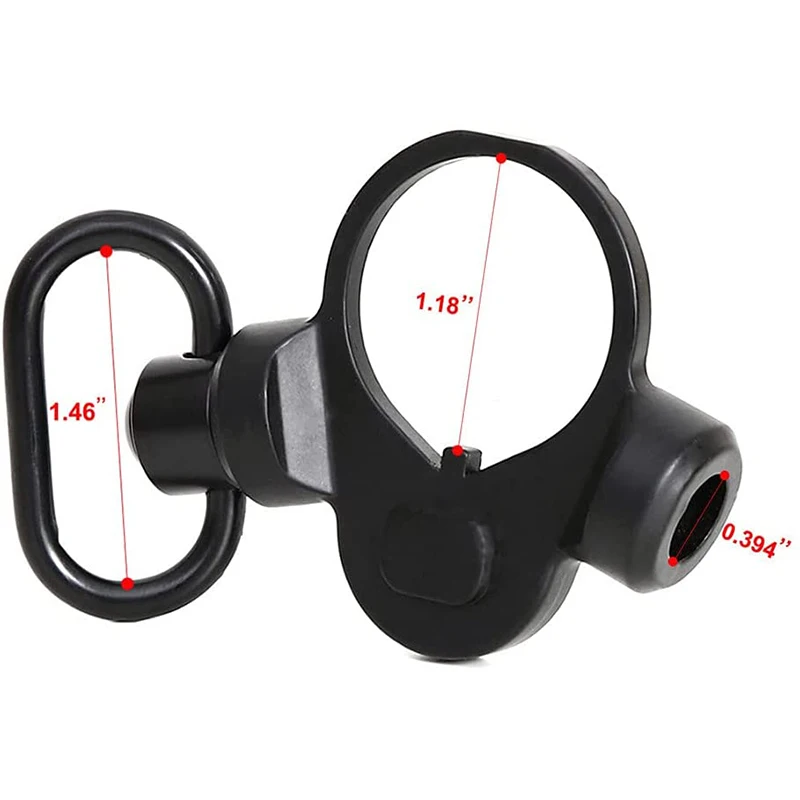 New QD Sling Adapter Plate 2 Position Full Steel Quick Detach Dual Loop Receiver End Plate Hunting Part Accessories For Shotguns