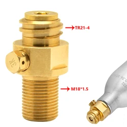 High Quality Brass Valve Adaptor for Sodastream Soda Machine Replaceable Valve Adapter Male Thread M18X1.5 Sealing Strong