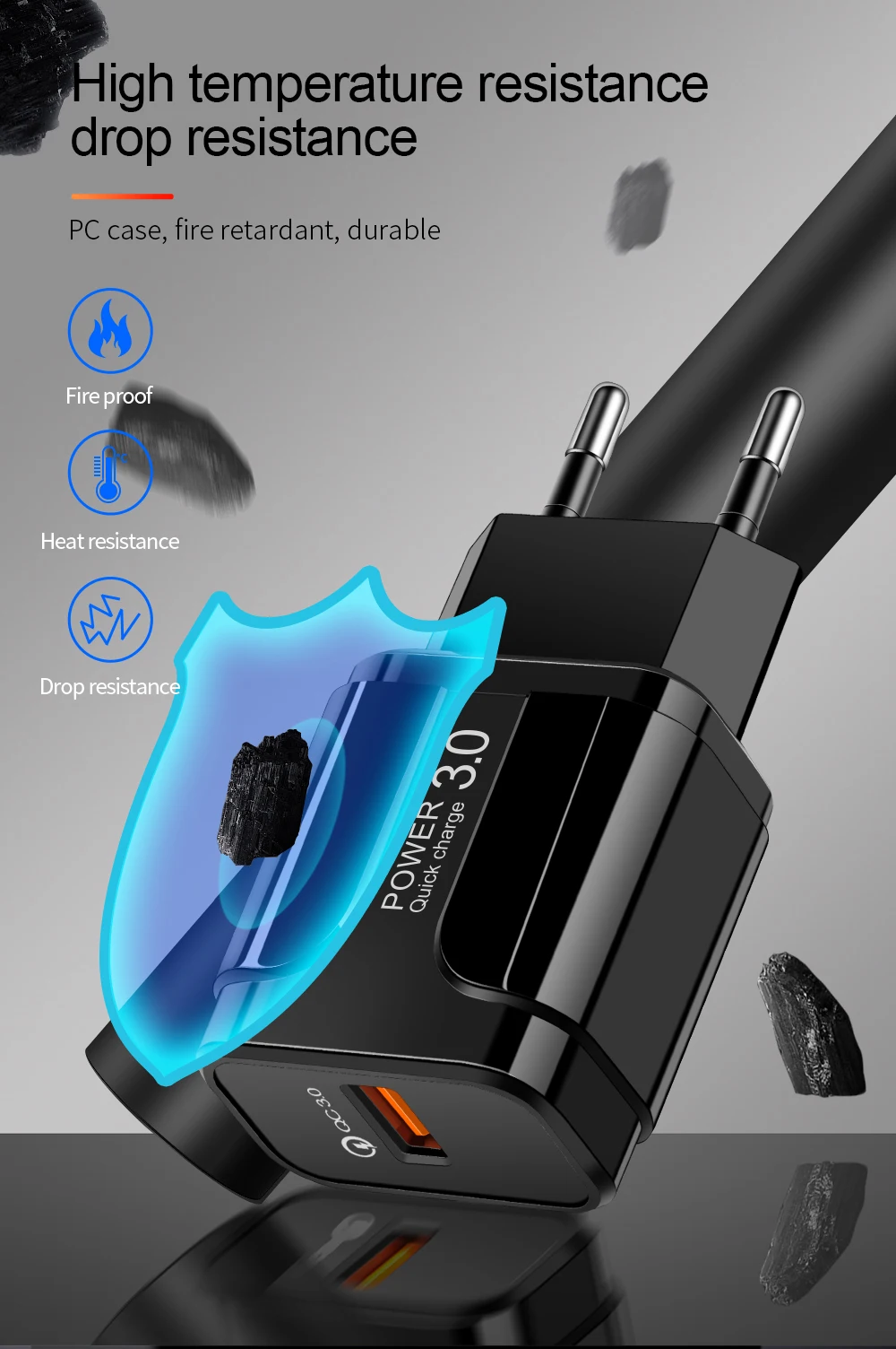 Олаф Быстрая зарядка QC 3,0 USB США ЕС зарядное устройство Универсальное зарядное устройство для мобильного телефона настенный адаптер быстрой зарядки для iPhone samsung Xiaomi