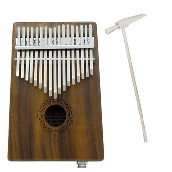 

Electric 17 Key Kalimba Thumb Piano with Shakeproof Case Tuning Tool Set