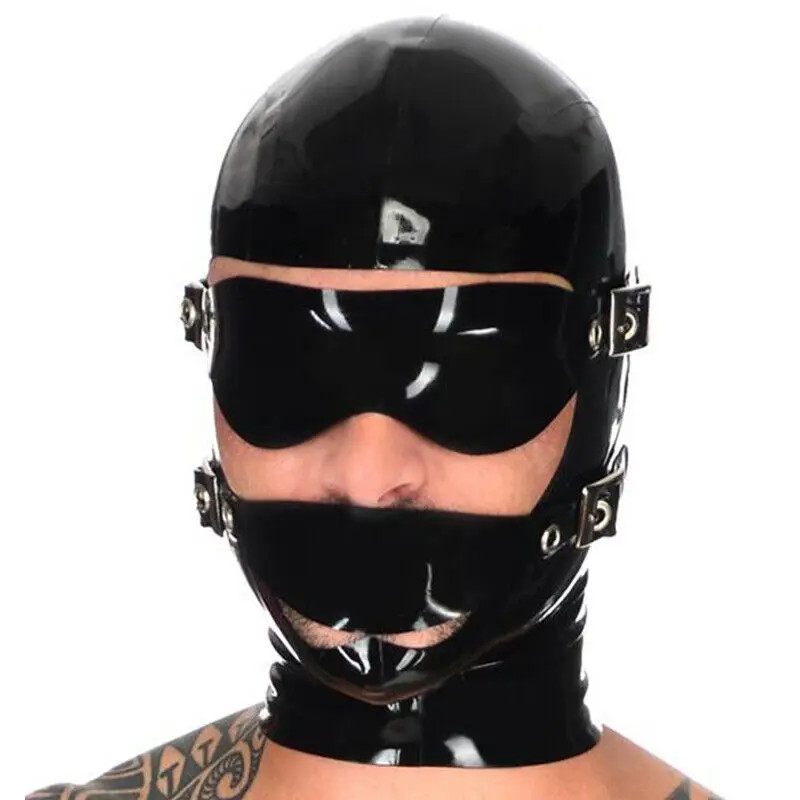 Latex Kapmasker Met Ritssluiting Zwarte Latex Hoofdbedekking Voor Een Veilige Pasvorm En Comfort Van 32,82 € | DHgate