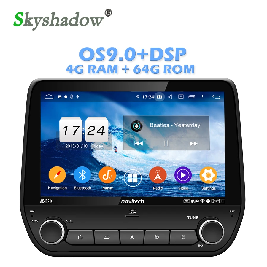 Android 9,0+ 4 Гб+ 64 Гб 8 Восьмиядерный автомобильный аудио DVD gps радио 4 Гб ram Bluetooth 4,2 wifi 4G 64 Гб rom для Ford Eco sport Fiesta
