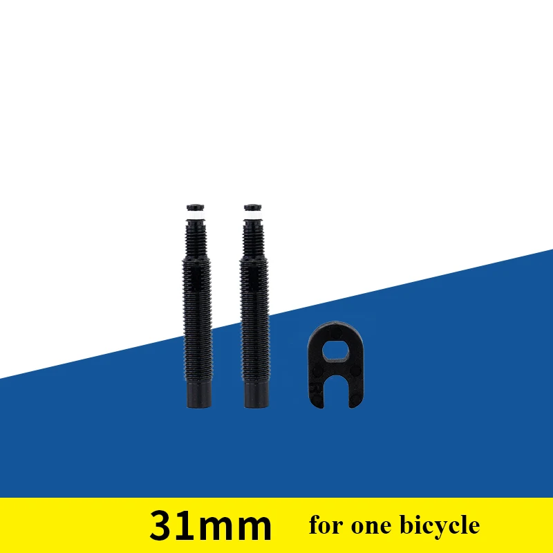 31mm one set Велосипедный спорт Presta расширители клапанов расширение MTB дорожный Ободы велосипедных колес вентиля покрышек легковых бескамерная автомобильная шина 31/65 мм с гайкой инструмент велосипеда Запчасти - Цвет: 31mm one set