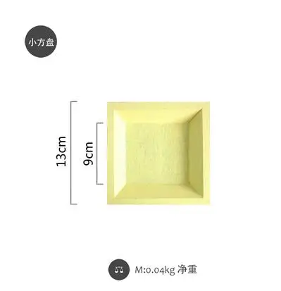 yellow3 Tobs деревянный поднос для макарони ручной работы прямоугольник торт инструменты для вечерние украшения духи/макияж/ювелирные изделия хранения тарелка сладкий стол - Цвет: yellow3