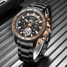 LIGE Fashion Military Mens Watches Top Brand Luxury Automatic Mechanical Clocks Sports Watch For Man Tourbillon Wrist Watch Army LIGE Fashion Military Mens Watches Top Brand Luxury Automatic Mechanical Clocks Sports Watch For Man Tourbillon Wrist Watch Army