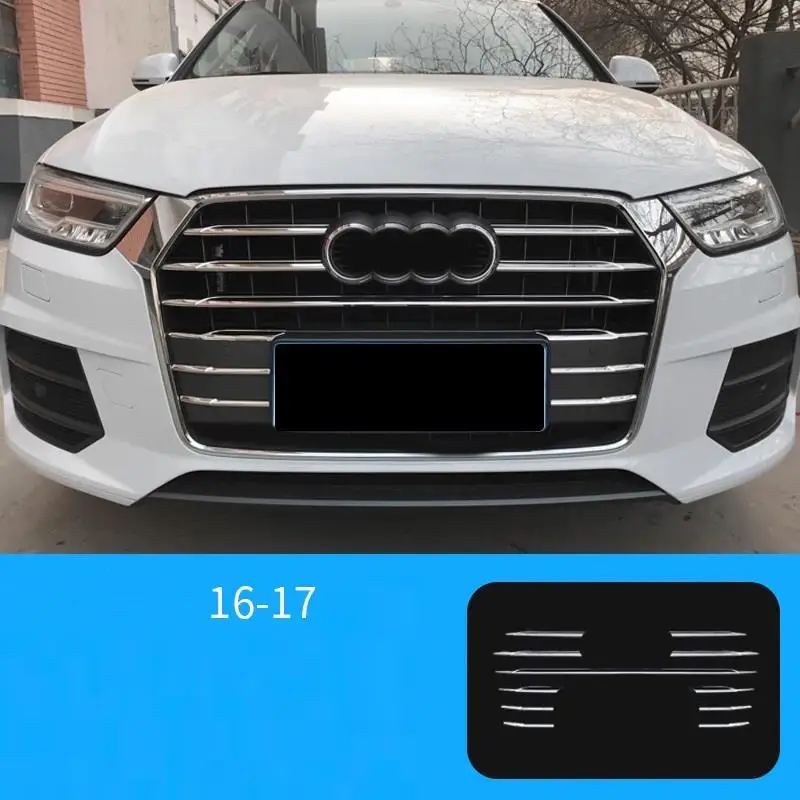 Version G Наружные автомобильные декоративные молдинги, наклейки для стайлинга автомобилей, накладки для отделки, украшения 18 19 для Audi Q3 - Цвет: Version G