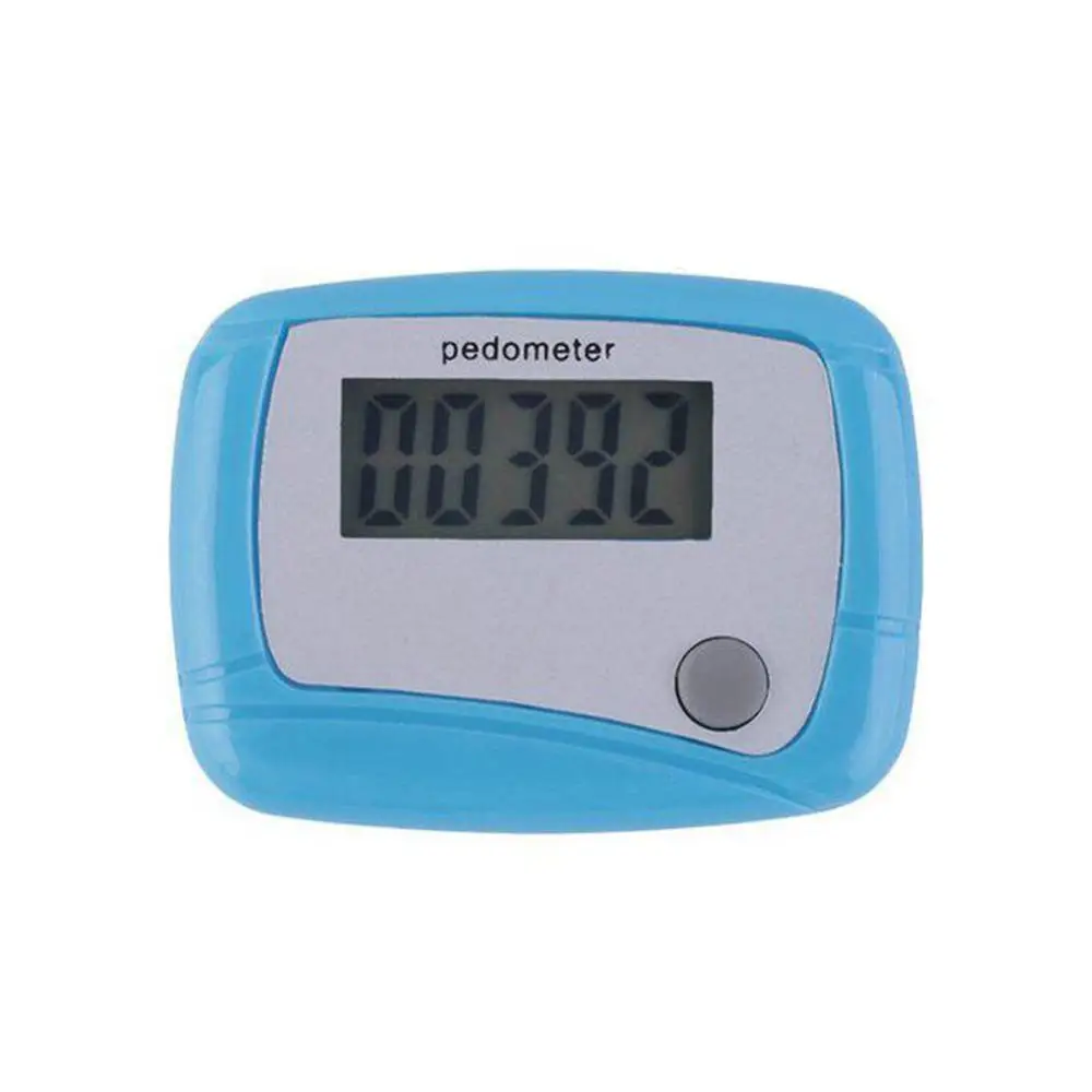 LCD Pedometer Step Calorie Kilometer Counter Walking Distance Pocket Clip Digital Mini Run Design