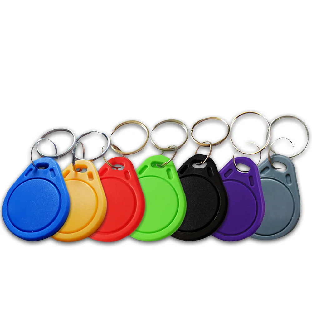 

(10PCS) Dellon Entrance Control 13.56mhz FM1108 M1 S50 Compatible Fudan RFID keyfob Keychain Tag Key Fob