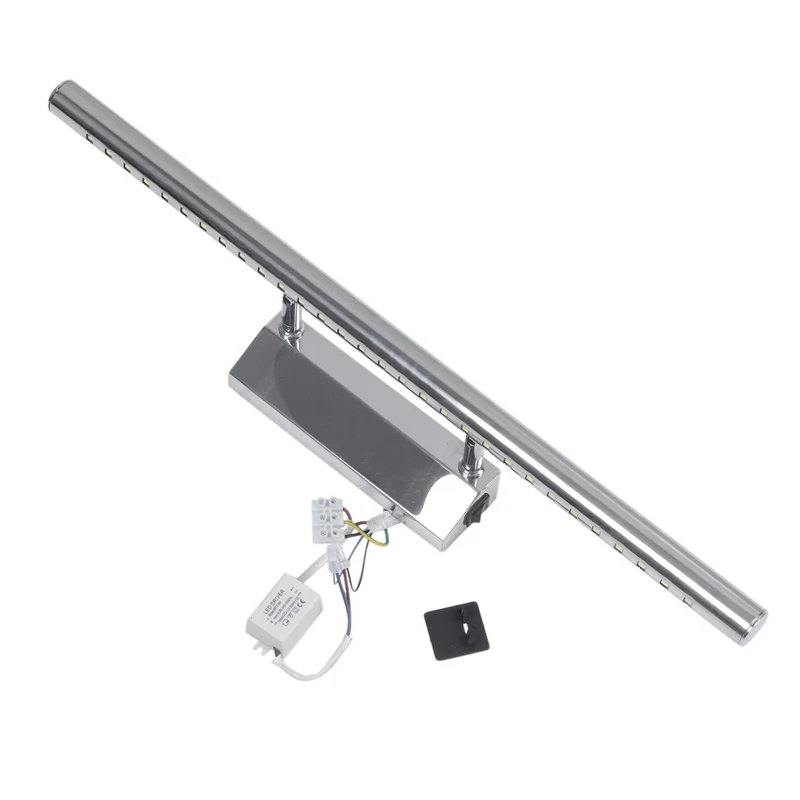 

Top-7W 30 LED 5050 SMD Stainless Steel Mirror Front Make-up Wall Light Lamp Lighting Bathroom 85-265v