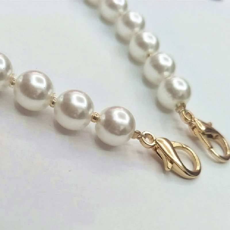 Handle Imitation Pearls Clutch Bag Strap Purse Bag Belt Wallet Belt Wrist Bag Chain Accessories For Bags Bag Strap For Crossbody