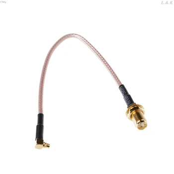 

SMA Female to MMCX Male Right Angle Pigtail Cable RG316 15cm 6" l29k