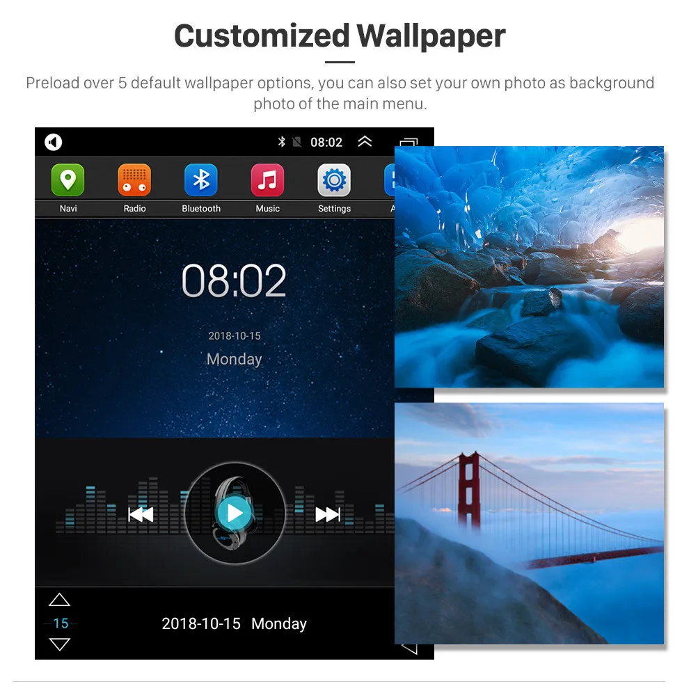 Top Harfey Unit Car GPS Navi 4G LTE Android 9.1 Radio 9.7" for 2008 2009 2010 2011 Toyota RAV4 support WIFI Digital TV 1080P Video 15