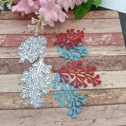 Matrices de découpe en métal Branches, pochoir découpé, timbres artisanaux de Scrapbooking, nouveau, 2 pièces/lot, 2021 