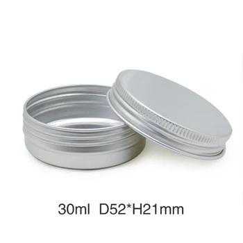 

10 Pcs/Set Aluminium Bottles Sample Canisters Cap Makeup Oil Wax Box Reusable Packaging Can Tin Container