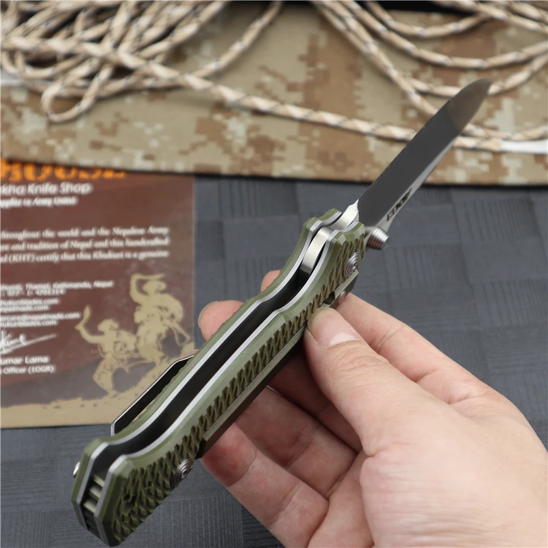 AD15 складной нож D2 лезвие из алюминиевой стали G10 Ручка для кемпинга охоты выживания карманные Фруктовые Ножи EDC инструменты тактические k