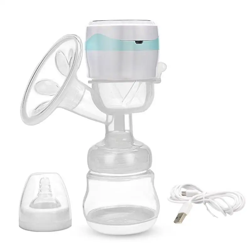 Sky Blue Электрический молокоотсос для доения груди с зарядкой от usb, массажная присоска для сосков - Цвет: Sky Blue