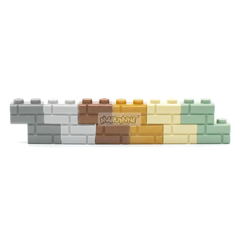 Строительные блоки MARUMINE 2021 аксессуары кубик в горошек 1x2 98283 кубики MOC детали дома