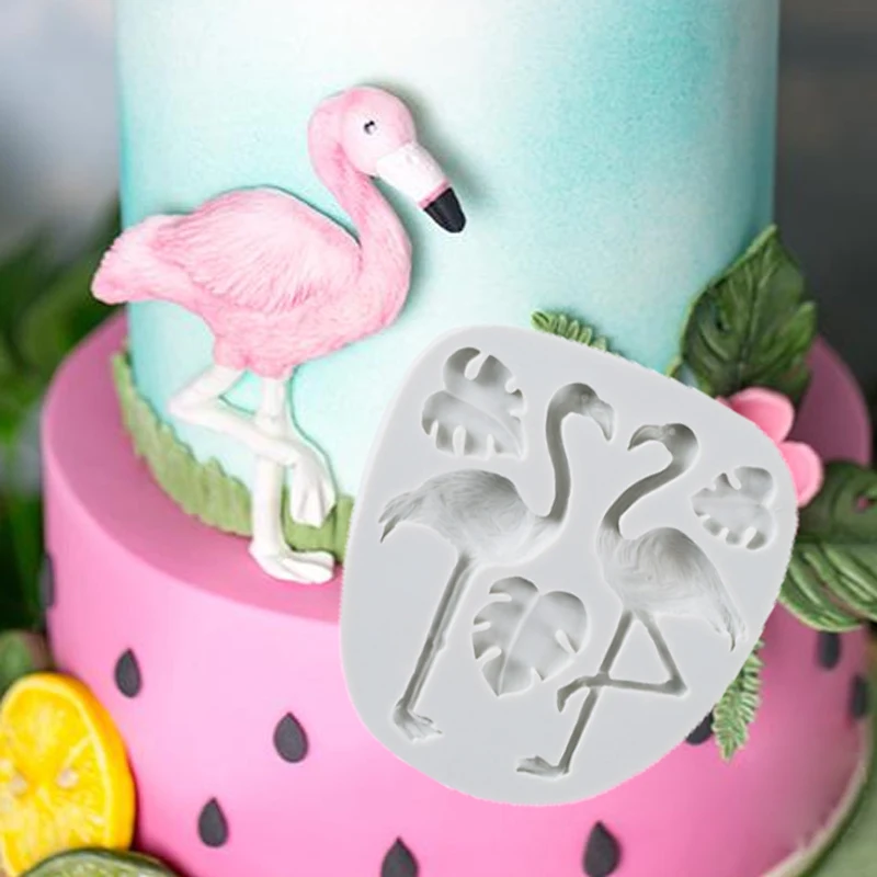 Flamingo Silicone Cake Fondant Decorating chocolate flamingos Sugarcraft Mold 
