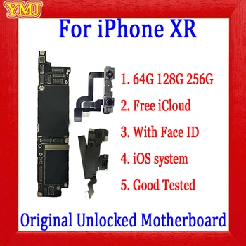 

With/Without Face ID For iPhone xr Motherboard 64gb 128gb 256gb 100% Original unlock For iPhone XR Logic Board Full Tested