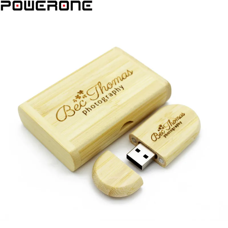 Usb флеш накопитель POWERONE деревянный с логотипом на заказ 4/16/32/64 ГБ|custom wooden usb|usb flash