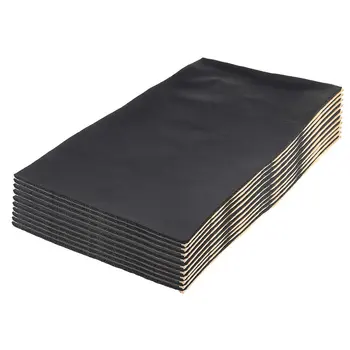 

New 9Pcs 6Mm Car Sound Insulation Cotton Rubber Plastic Cotton 30*50Cm Black Reduce Ambient Wind Road Noise And Engine Noise