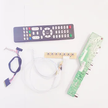 

T.V53 screen controller driver board DIY kit For BT140GW01 notebook PC lcd panel VGA HDMI RF USB 14" 40 pin WLED 1366*768 LVDS