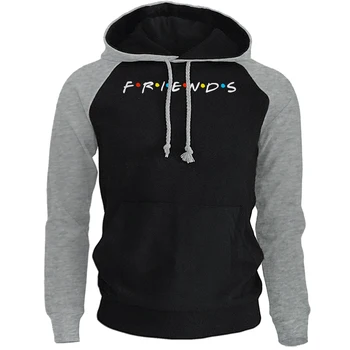

Friends Streetwear Men Hip Hop Funny Print Raglan Hoodies Spring Winter New 2020 Casual Pullover Fashion Harajuku Fleece Hooded