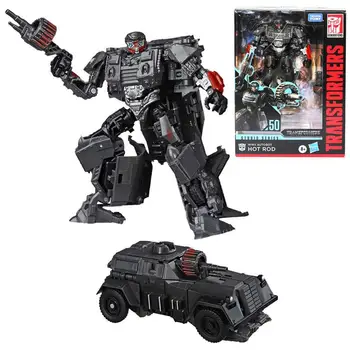 

Hasbro Transformers Toys Studio Series 50 Deluxe Transformers: The Last Knight Movie WWII Autobot Hot Rod Action Figure 4.5-inch