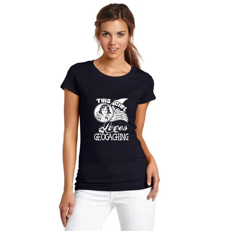 

Vintage This Girl Loves Geocaching tshirt big size s~5xL Original streetwear men Unique men's t-shirts