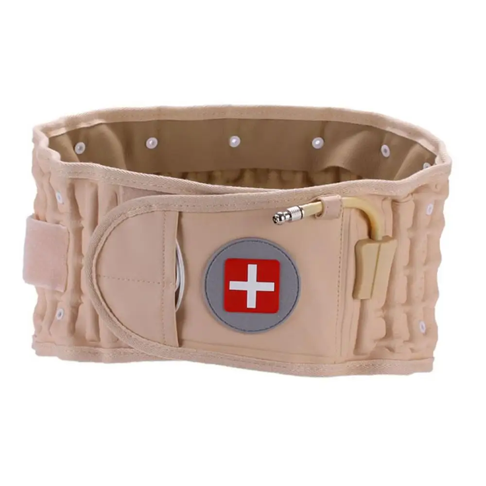 Lumbar Traction Device Equipped With Black Plaster Stickers Belt Lumbar Disc Herniation Lumbar Support