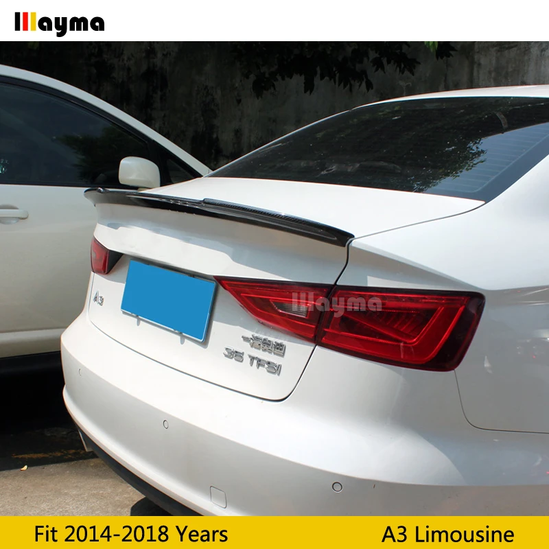 Спойлер FD для заднего багажника из углеродного волокна Audi A3 limousine Sline S3 Седан 4