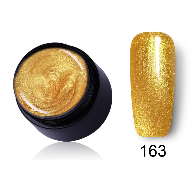 LEMOOC 180 цветная гелевая краска для ногтей светодиодный дизайн УФ светодиодный замочить от УФ блестки Радуга краска ing гель лак для ногтей лак - Цвет: 163