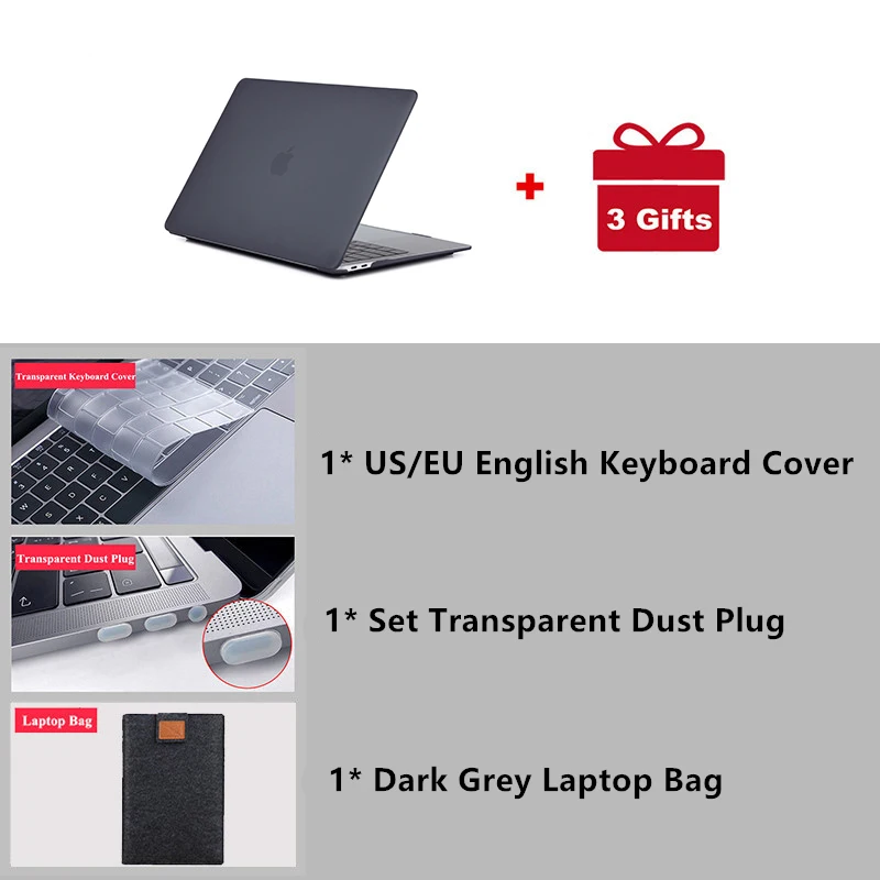 MTT прозрачный/Матовый Жесткий чехол для Macbook Air Pro retina 11 12 13 15 чехол для Apple mac book Air 13,3 дюймов Сумка для ноутбука