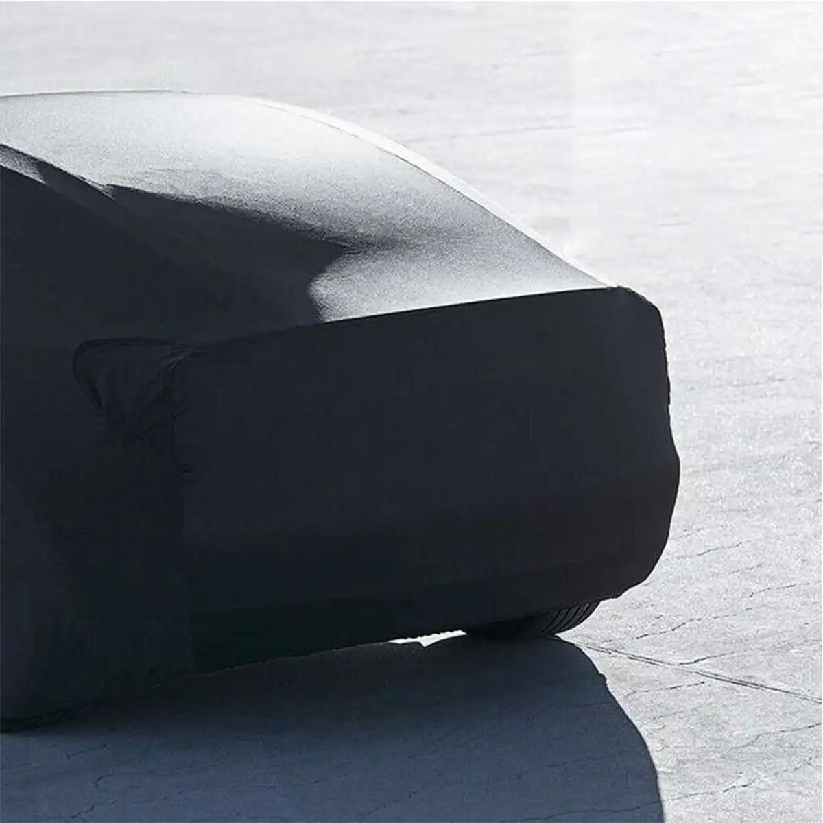 Черный/серебристо-серый дышащая водонепроницаемая ткань Оксфорд автомобильный чехол зеркальный карман полная защита автомобиля чехлы для Tesla модель 3