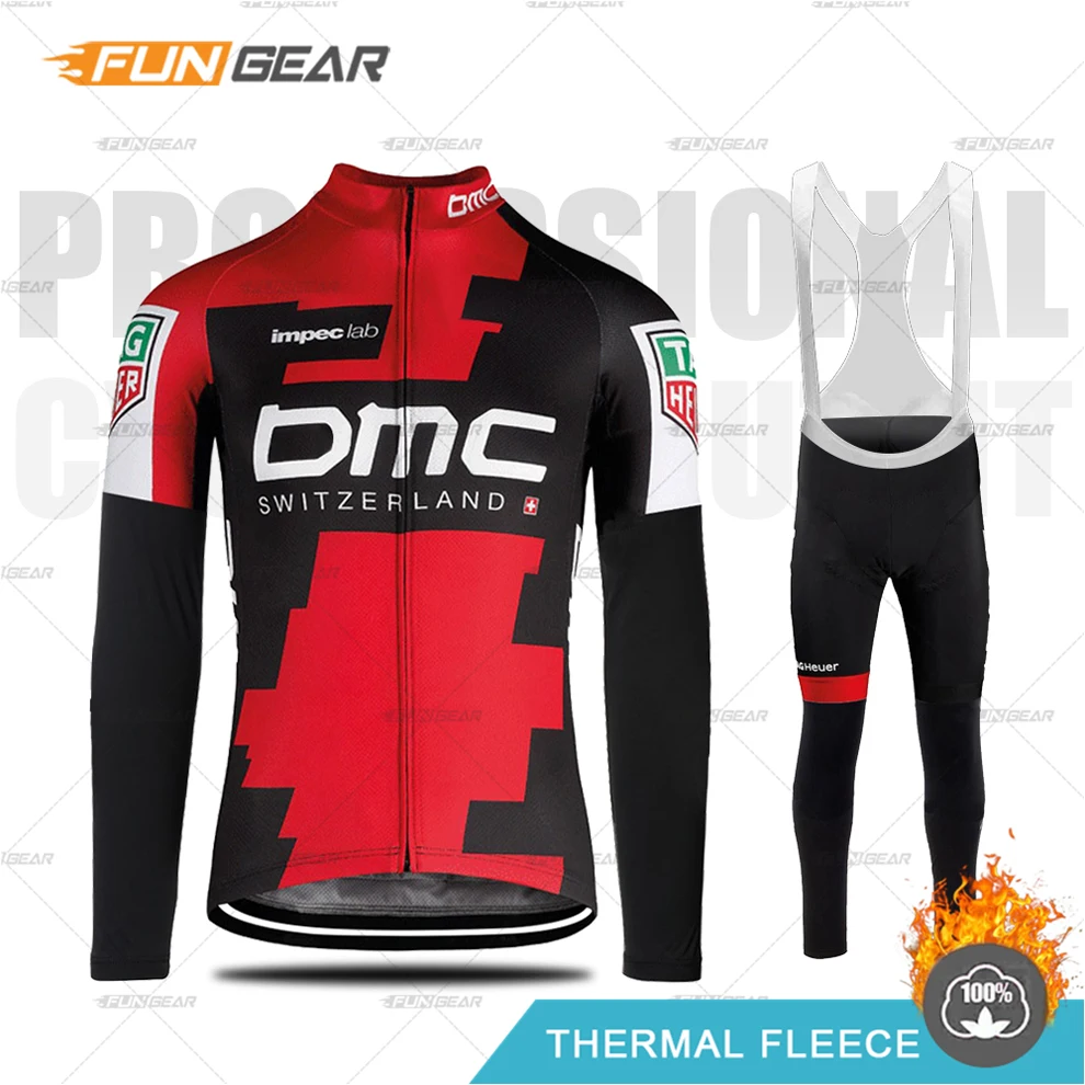 Зимняя одежда для велоспорта BMC Pro Team, комплект Джерси с длинным рукавом, Теплая Флисовая Куртка MTB, Униформа, Ropa Ciclismo Hombre