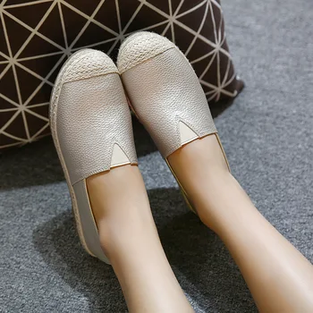 

2018 New Women's Shoes Flats Fisherman Shoes Ladies Casual Loafers Woman Low-cut Slip-on Plus Size Rome Retro Style Best Sellers