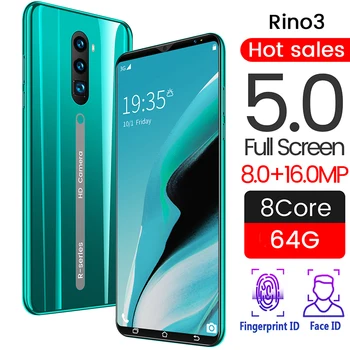 

rino3 pro full large-screen 5.72 inch mobile phone 8GB RAM undefined smartphone Gobal Version network wholesale Free Shipping