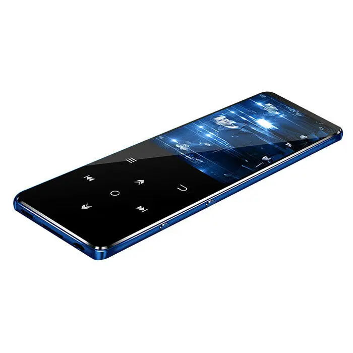 Blue with bluetooth MP4 плеер bluetooth mp3 mp4 музыкальный плеер Портативный mp 4 медиа Тонкий 2,4 дюймов сенсорные клавиши fm Радио Видео Hifi mp5 16 Гб - Цвет: Blue with bluetooth