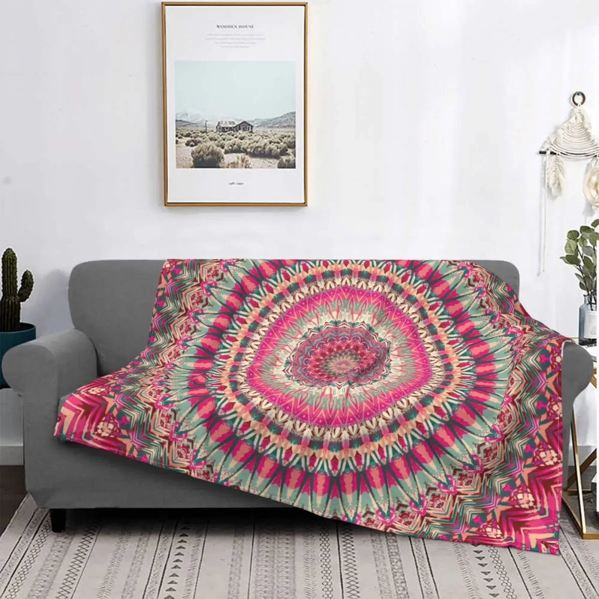 

Mandala Blanket Flannel Fleece Gypsy Hippy Boho Plush Warm Ultra-soft Throw Blankets For Bedspread Bedding Bedroom Quilt Outlet